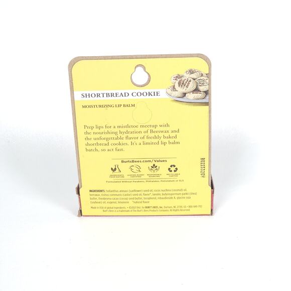 3 pk Burt's Bees Moisturizing Lip Balm 0.15oz Limited Edition Shortbread Cookie‎ - Picture 3 of 3